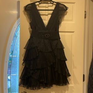 BCBG black lace and toule